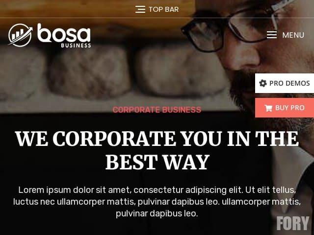 Bosa Corporate Business - WordPress тема