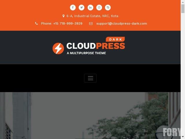 CloudPress Dark - WordPress тема